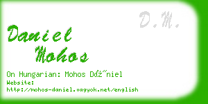 daniel mohos business card